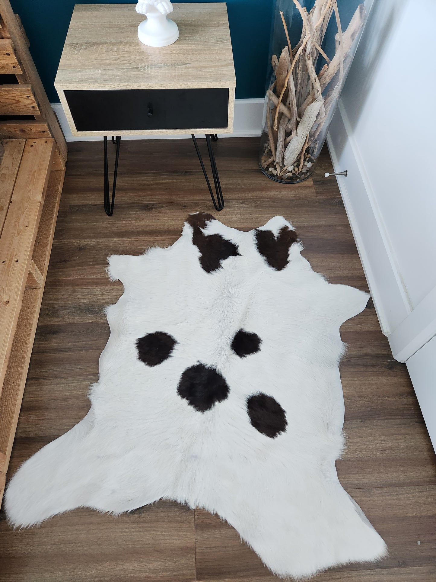 Calfskin rug 41" x 34" (V#27)