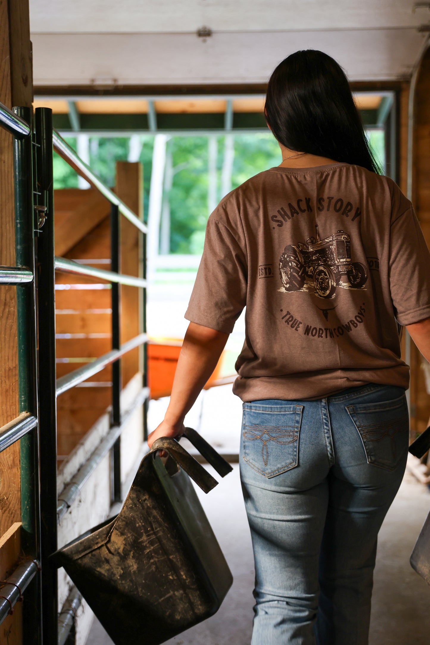 Old Tractor | Brown T-Shirt | Unisex
