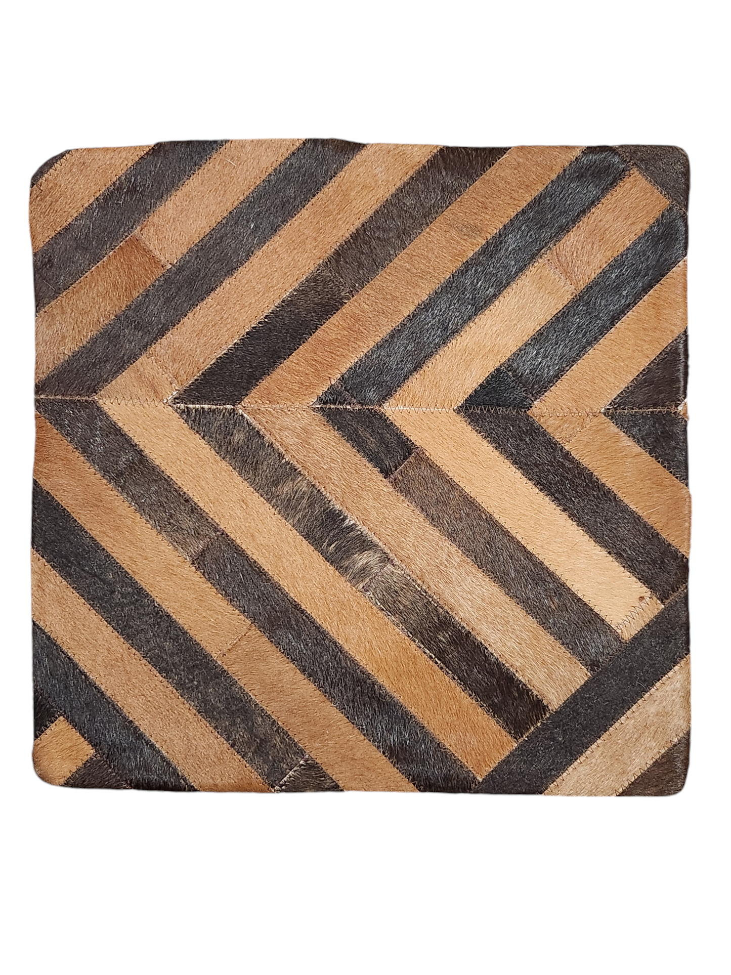 Housse de coussin en peau de vache 15x15