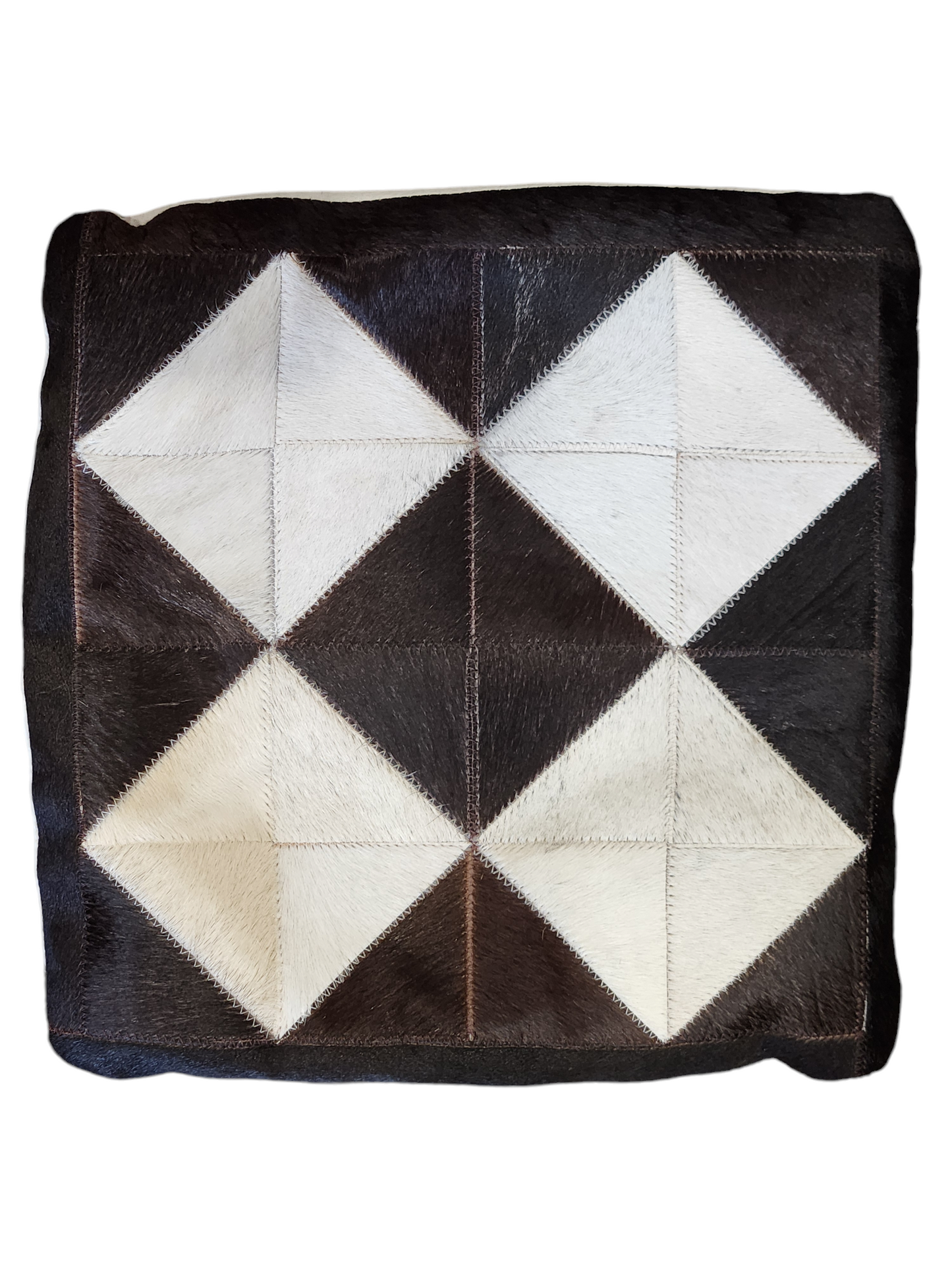 Housse de coussin en peau de vache 15x15