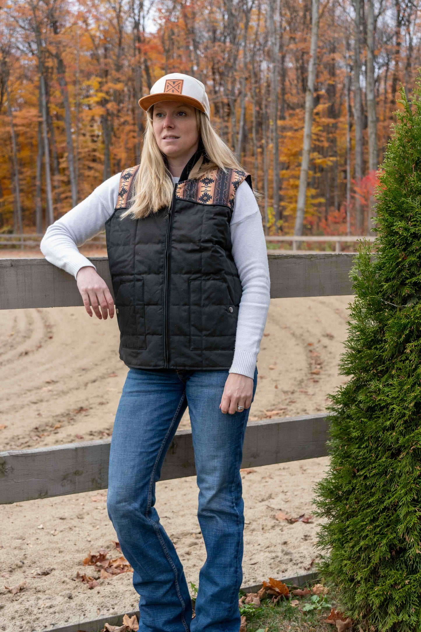 Heavy-Duty Puffer Vest for Women | Black