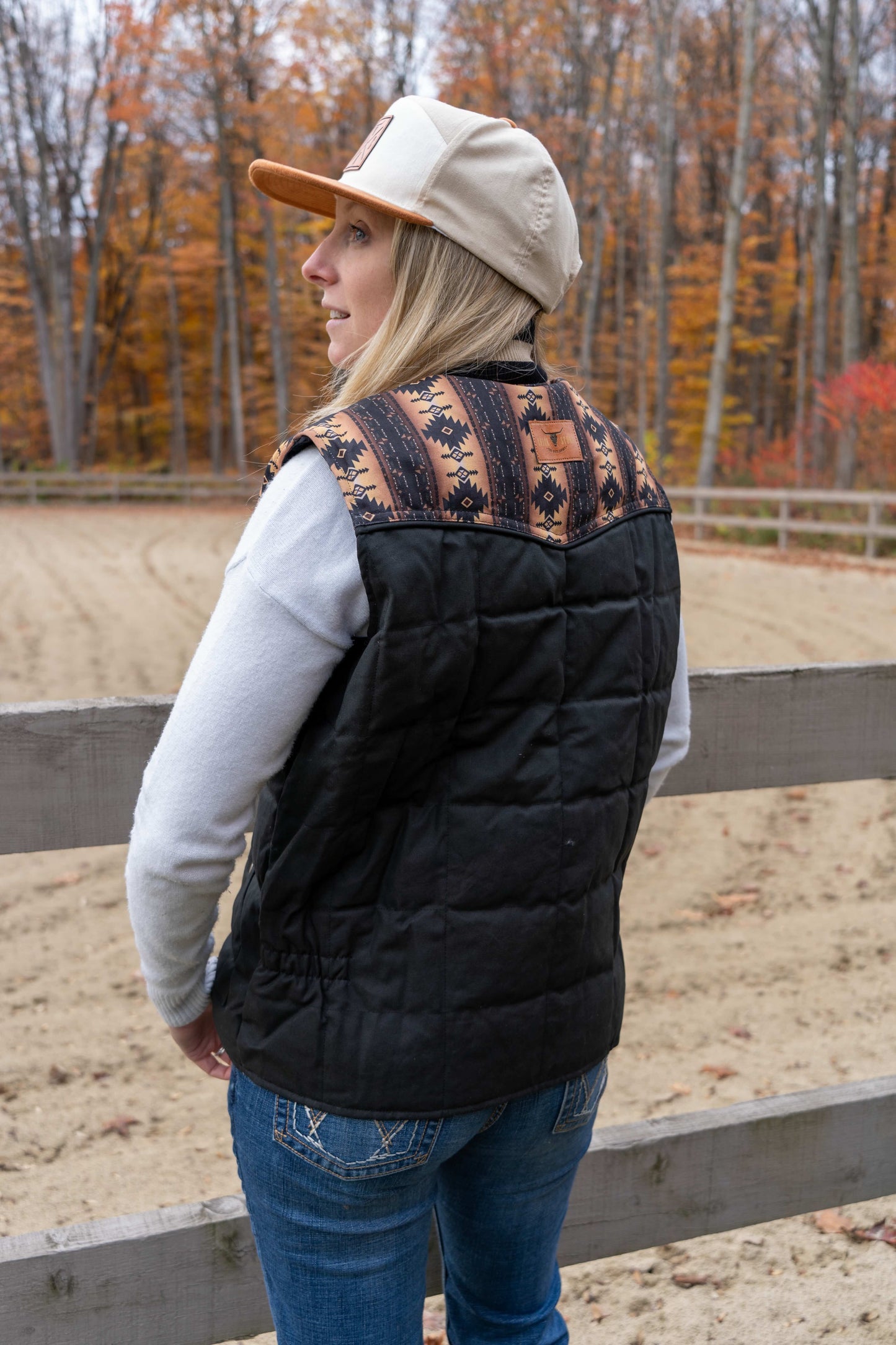 Heavy-Duty Puffer Vest for Women | Black