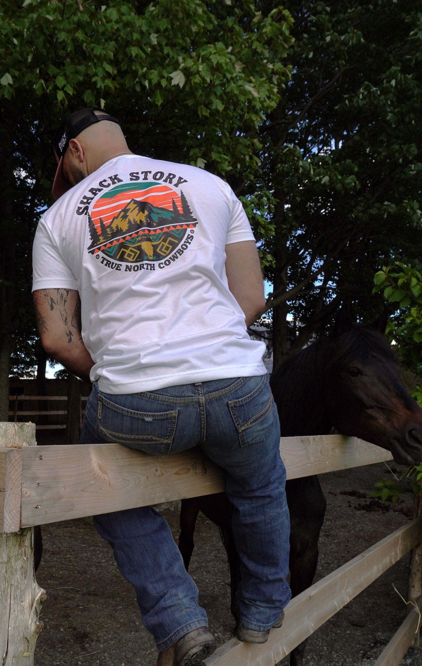 Southwestern | T-Shirt blanc | Homme |