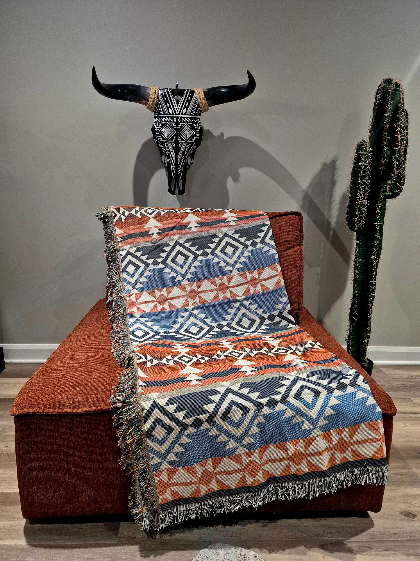 Southwestern cotton throw #20