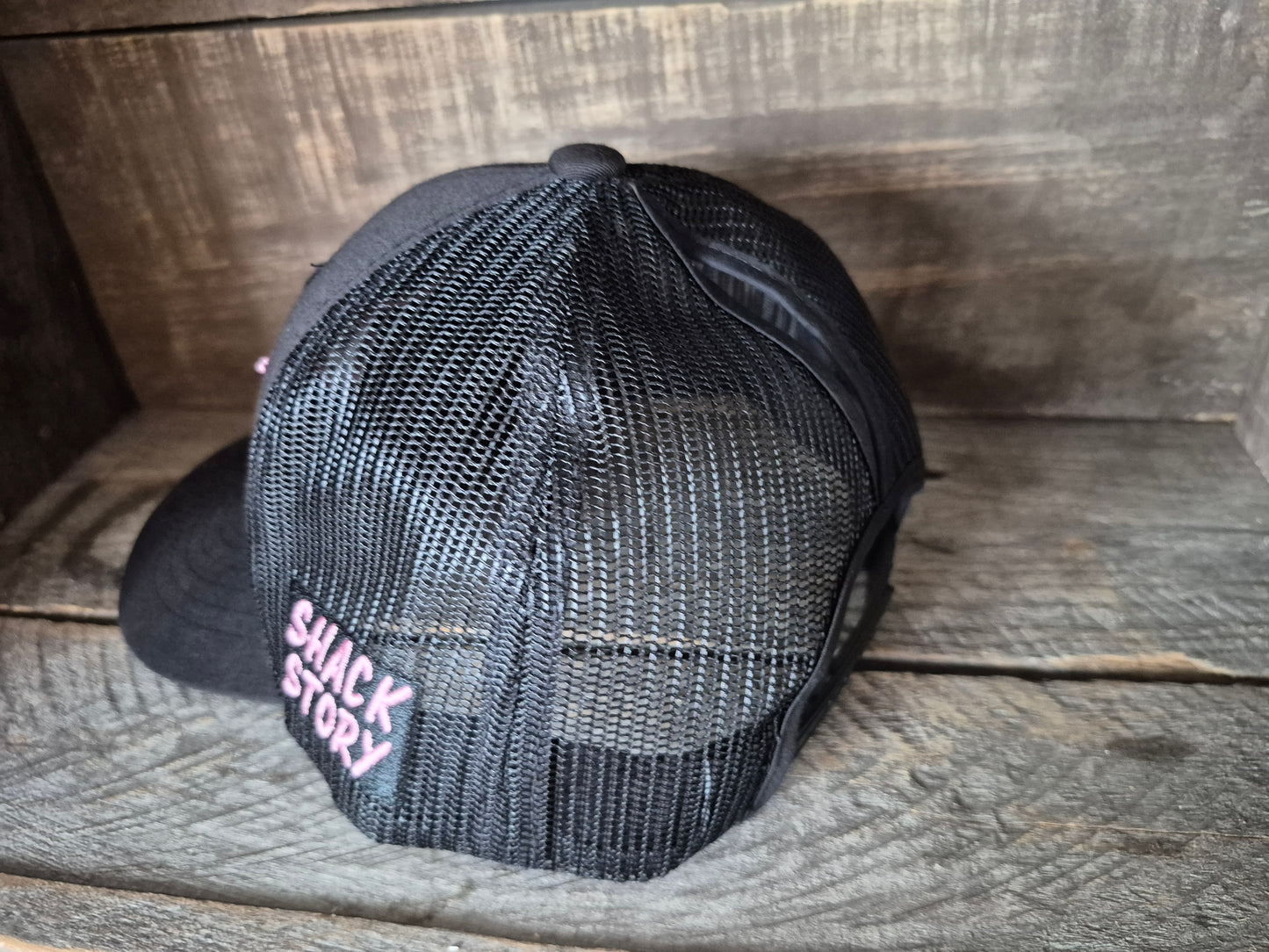 Cap | Shack Story Classic Ponytail | Black / Pink