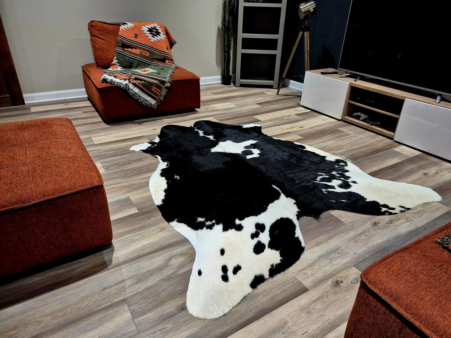 Cowhide rug 8' x 6'5" (R#93)