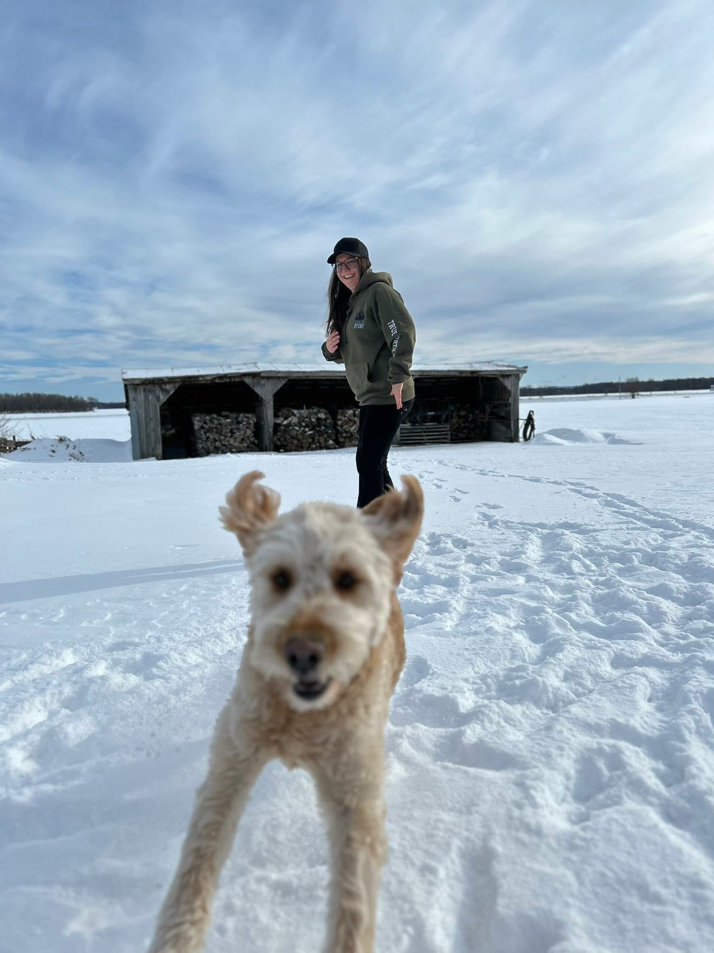 3 Horses | Hoodie Vert | Unisexe