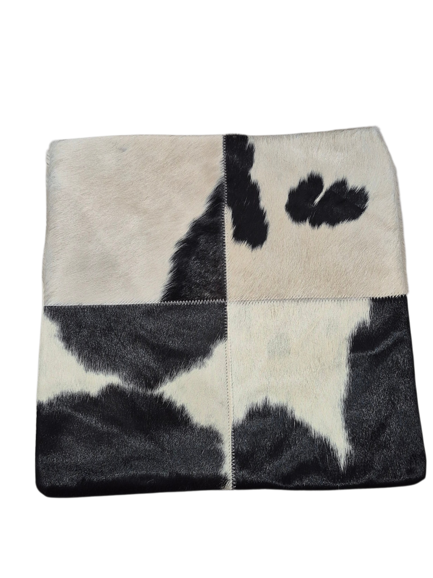 Cowhide pillow cover 15x15