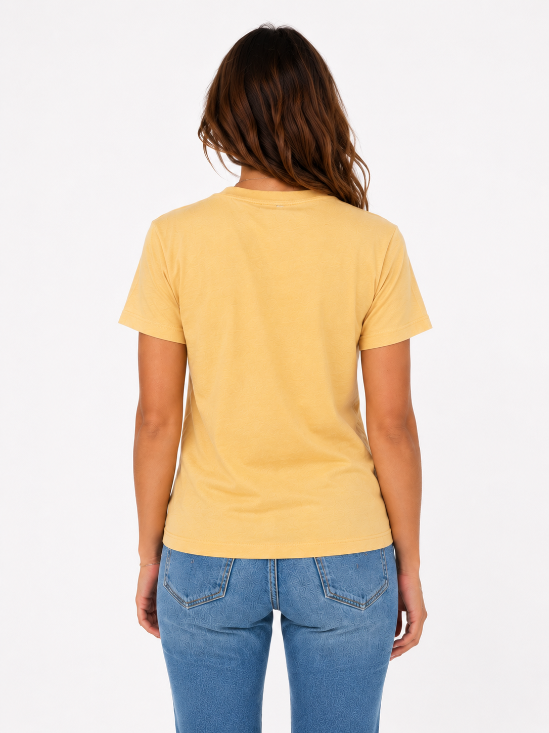 Geometric Buffalo | Yellow T-Shirt | Women