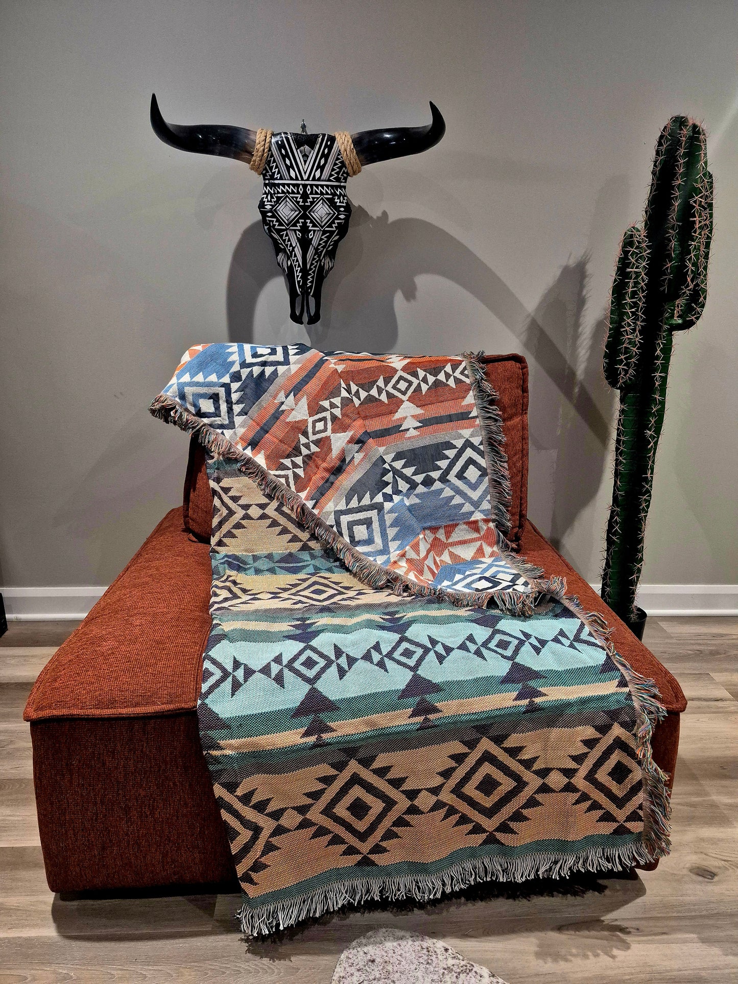Southwestern cotton throw #20