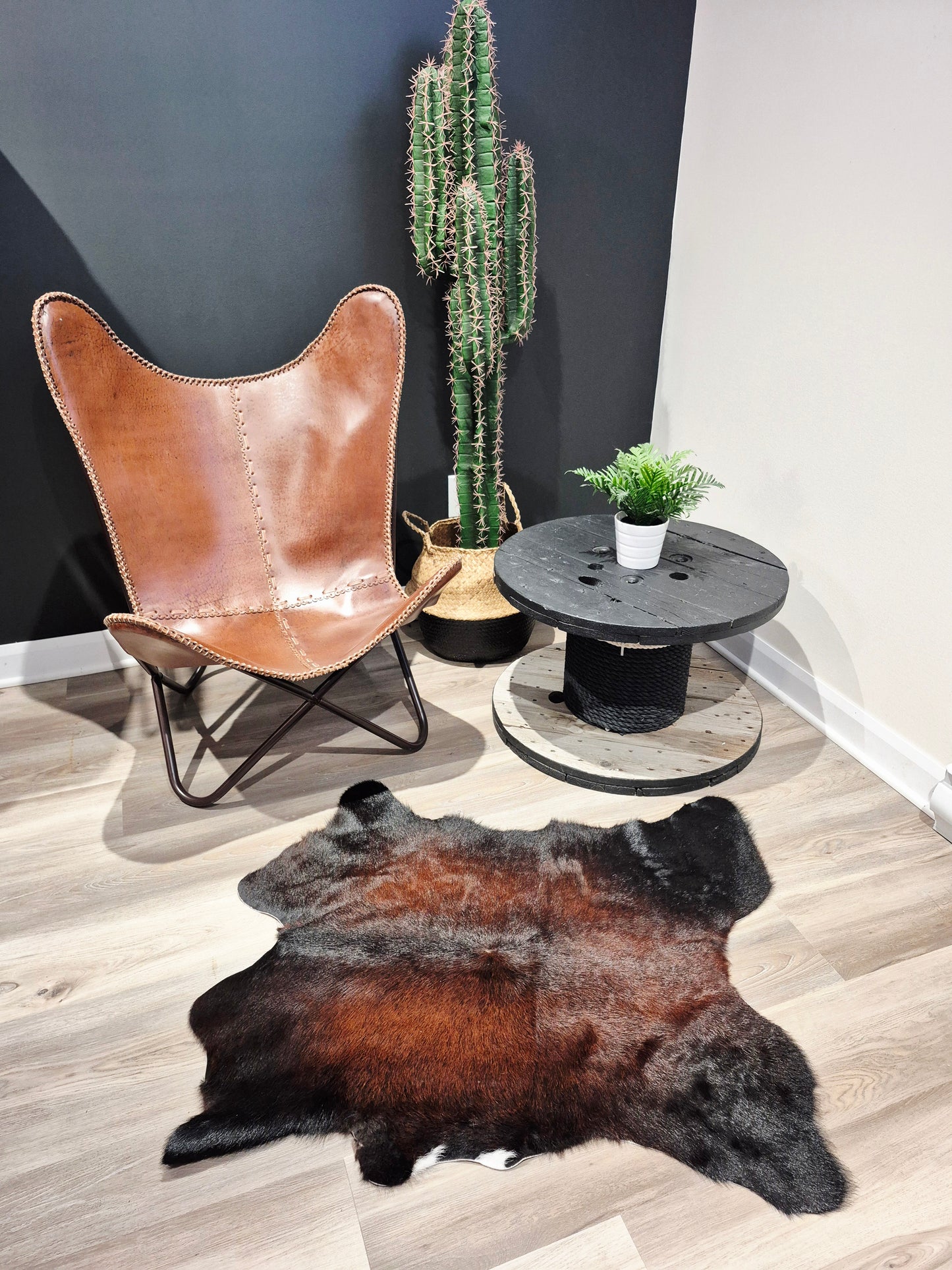 Calfskin rug 36" x 32" (V#54)