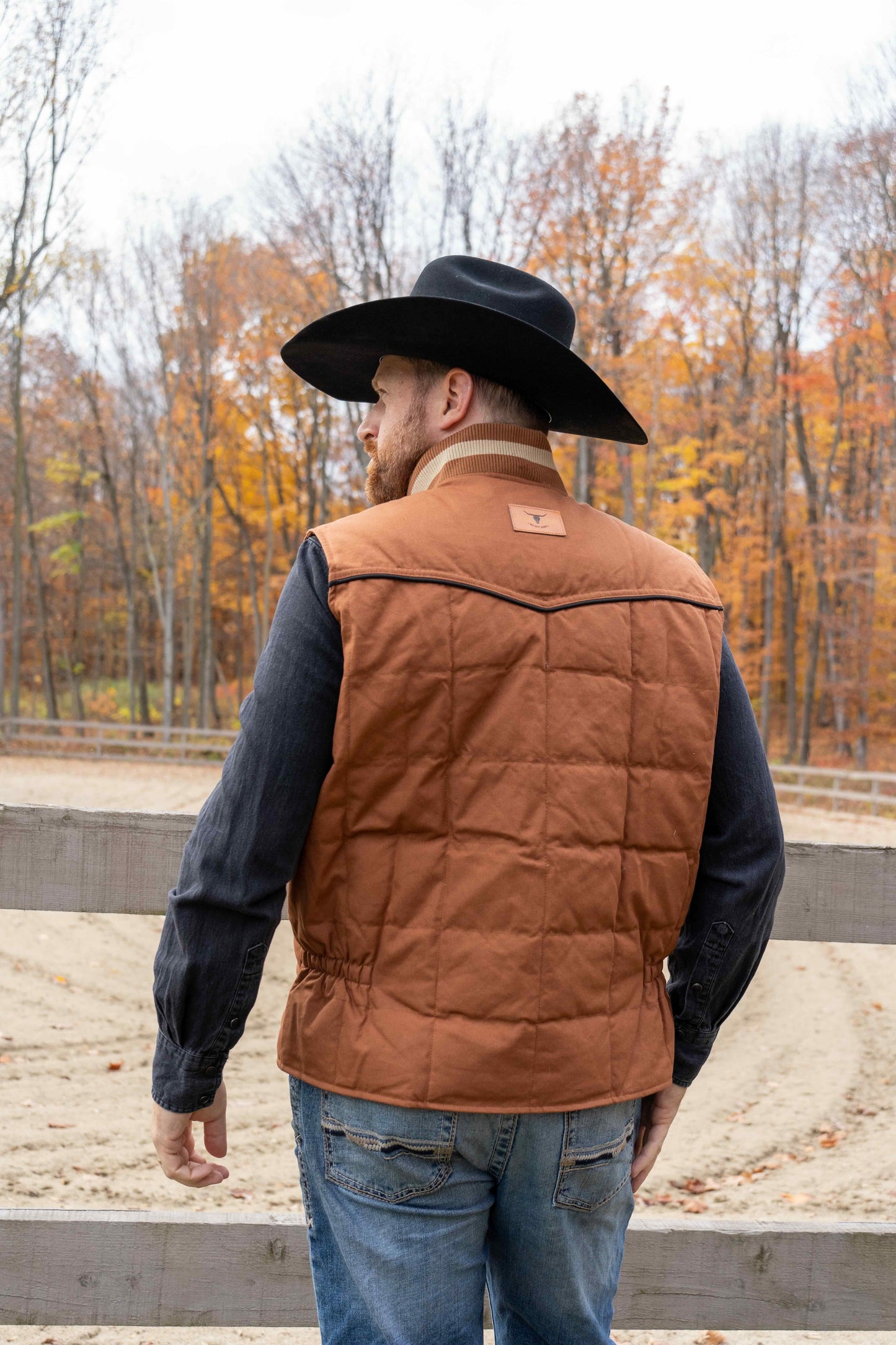 Heavy-Duty Puffer Vest for Men | Cognac