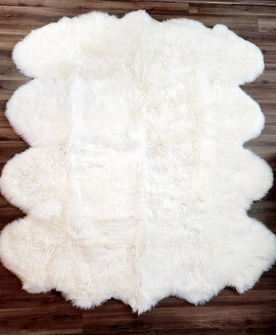 Sheepskin - white 7'5" x 6'5"