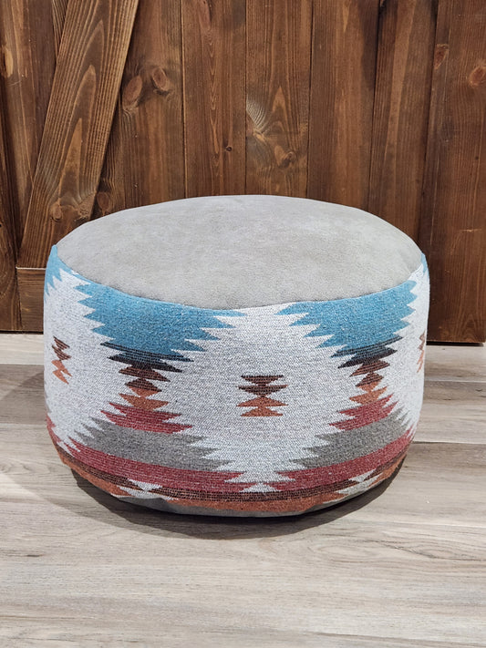 Round Pouf Southwestern