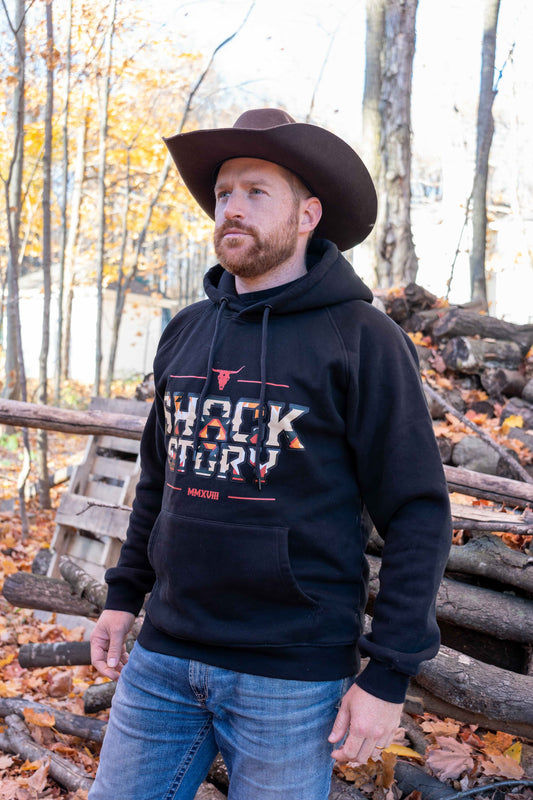 Le hoodie Aztèque noir: chaleur supérieure et style western