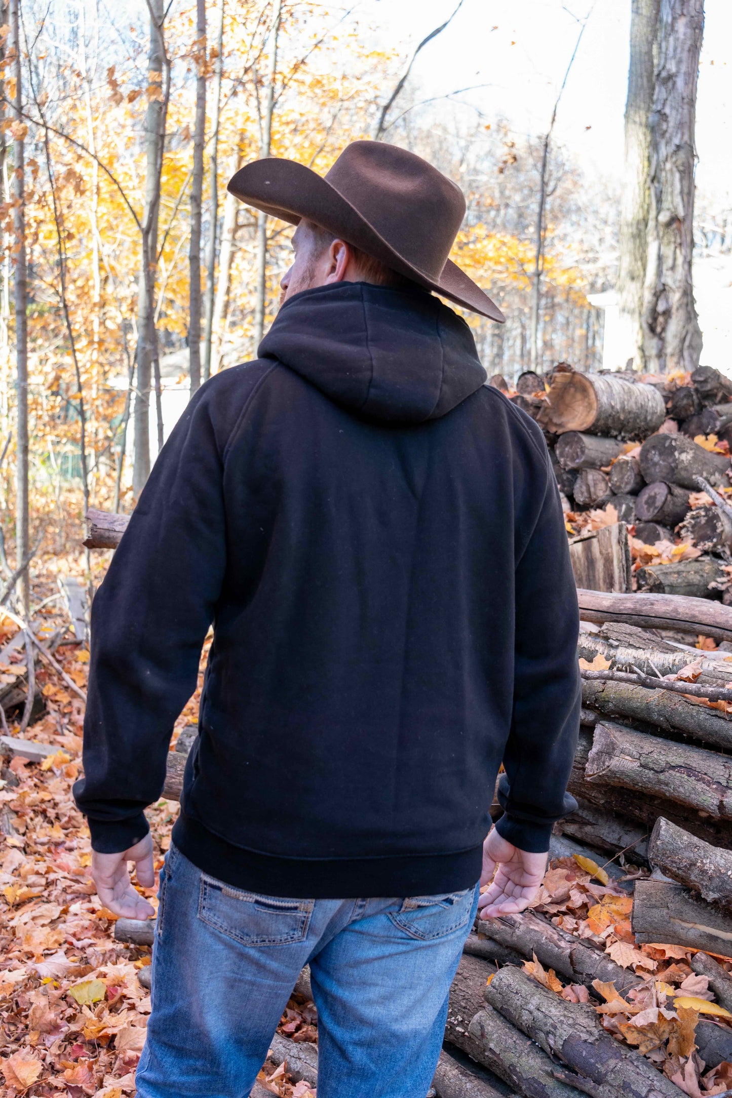 Unisex black hoodie from Shack Story with Aztec Design