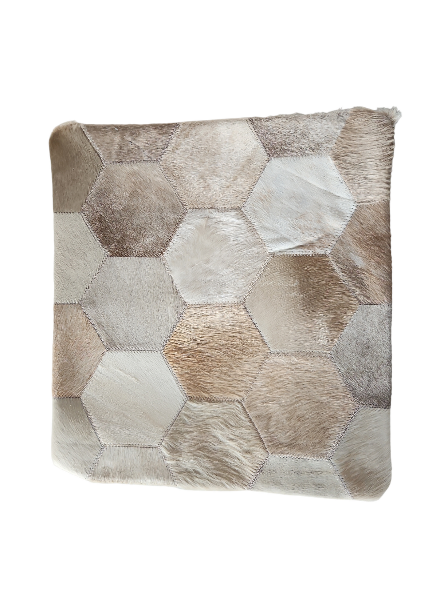 Cowhide pillow cover 15x15