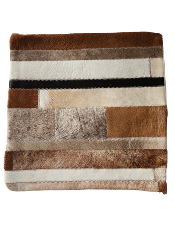 Cowhide pillow cover 15x15