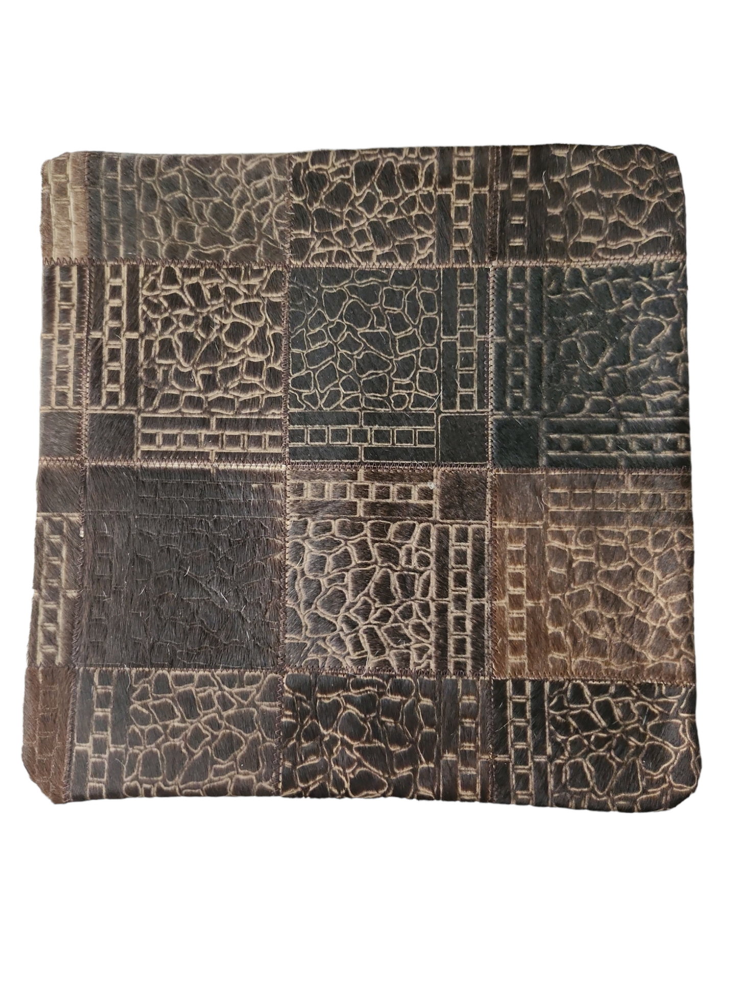 Cowhide pillow cover 15x15