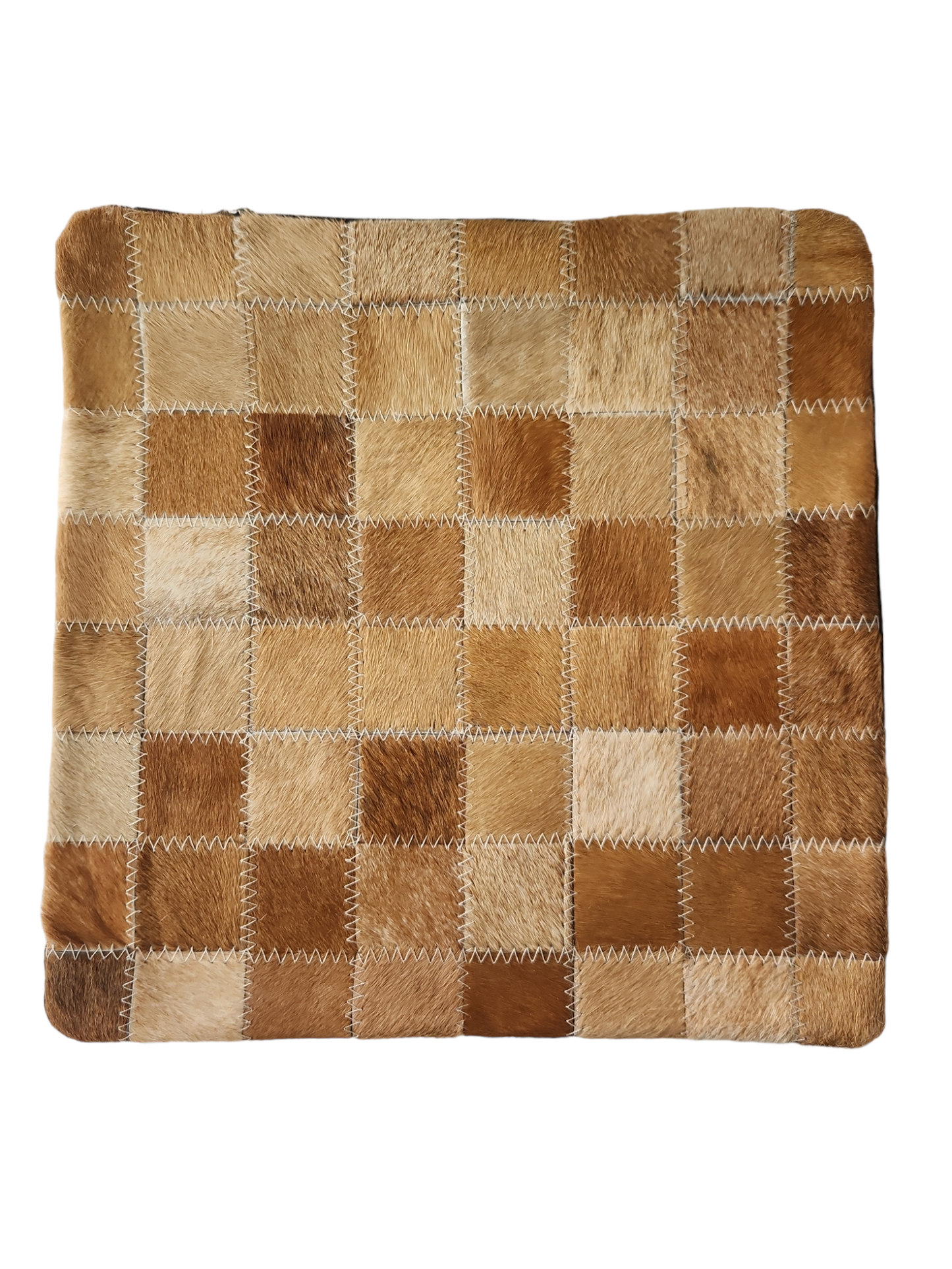 Housse de coussin en peau de vache 15x15