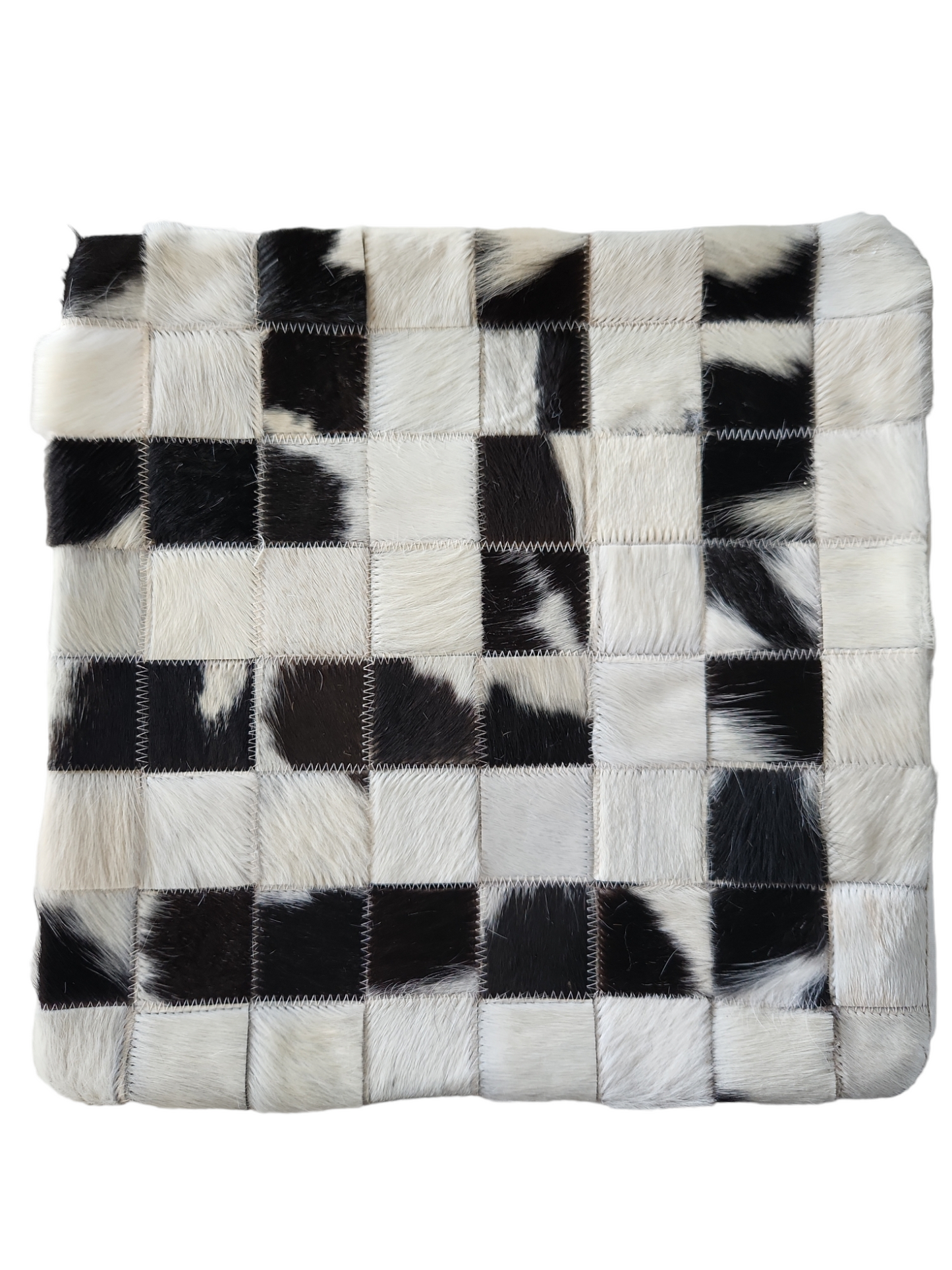 Housse de coussin en peau de vache 15x15