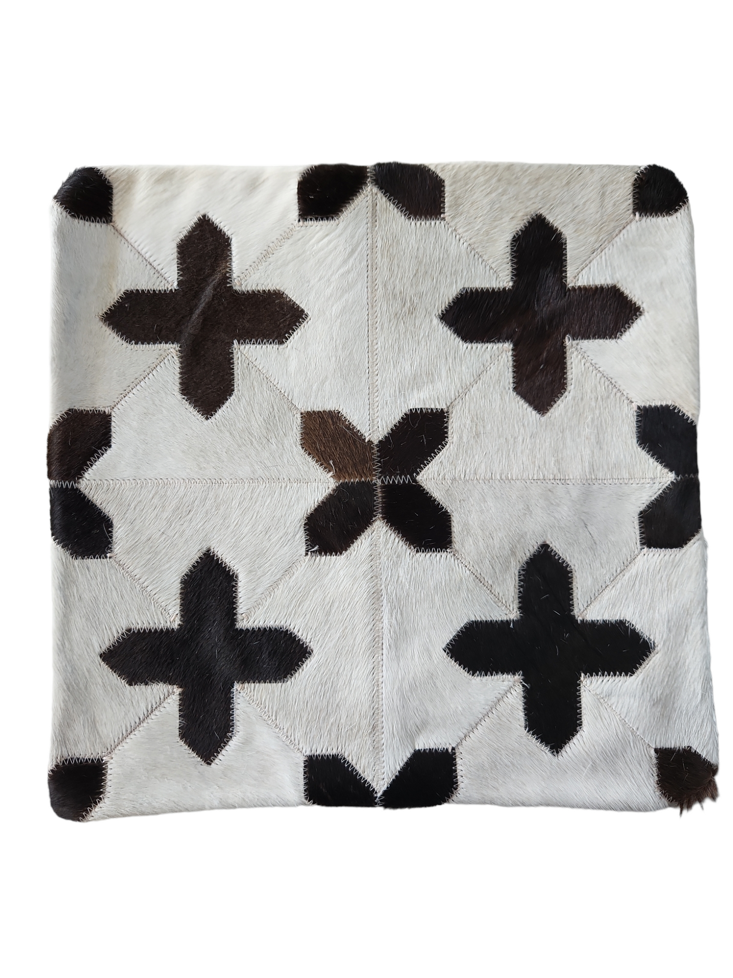 Cowhide pillow cover 15x15