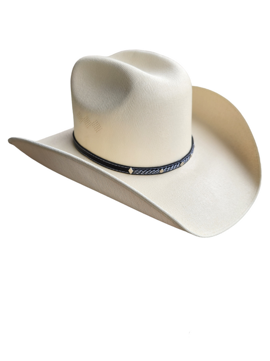 Chapeau Cowboy Toile De Coton Blanc