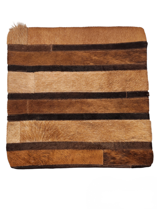 Cowhide pillow cover 15x15