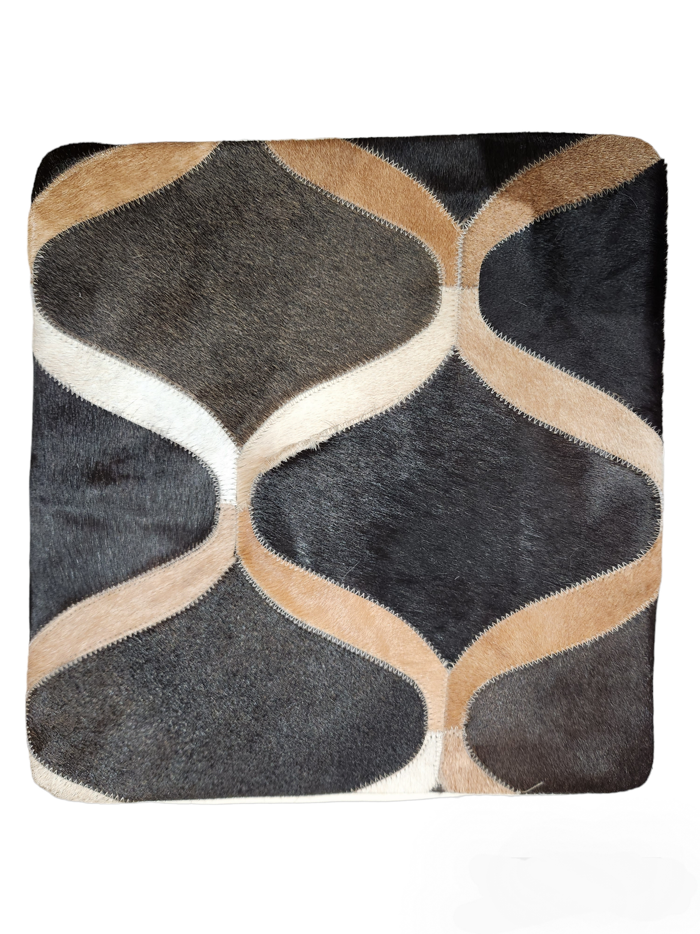 Cowhide pillow cover 15x15