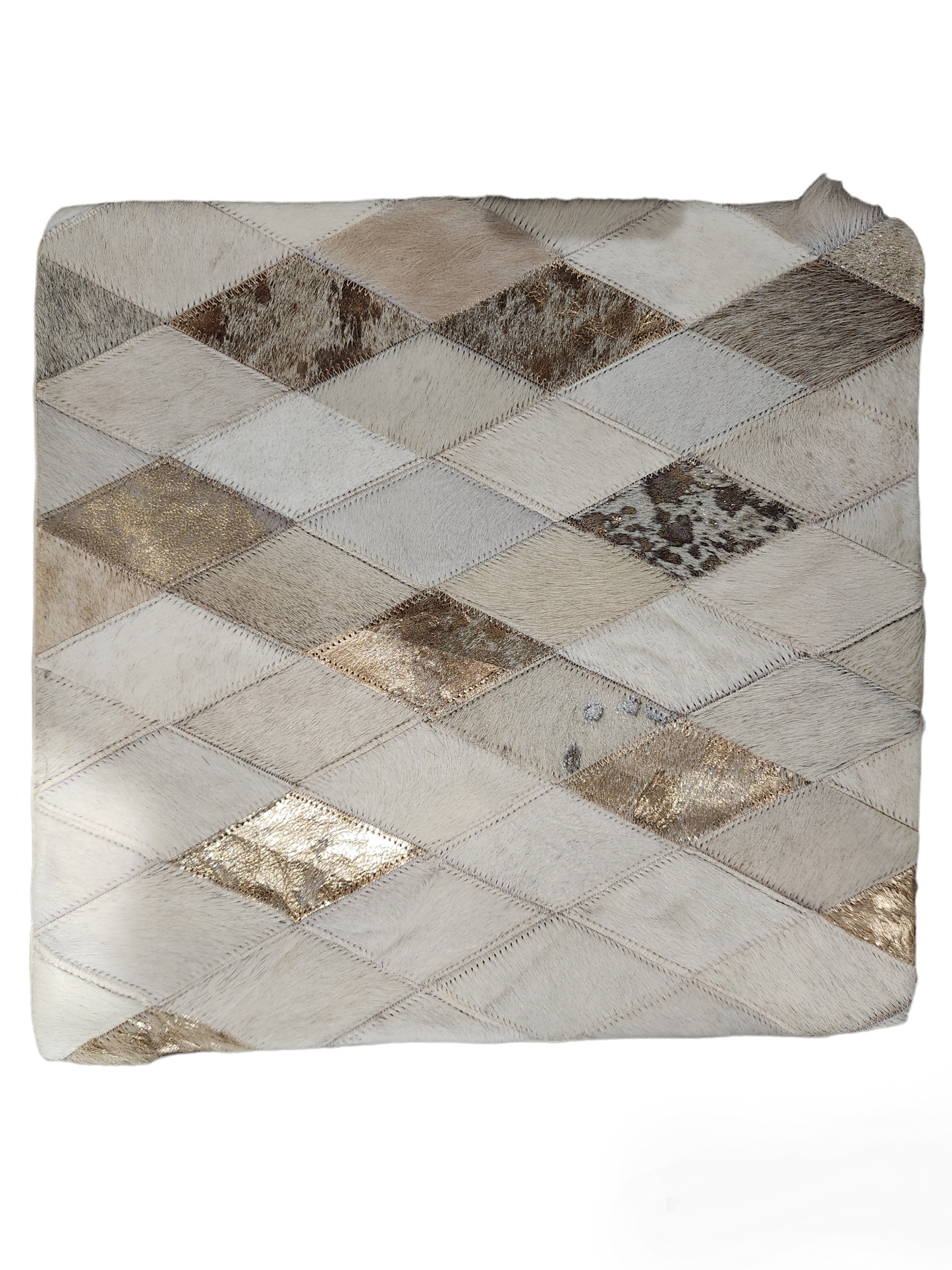 Cowhide pillow cover 15x15