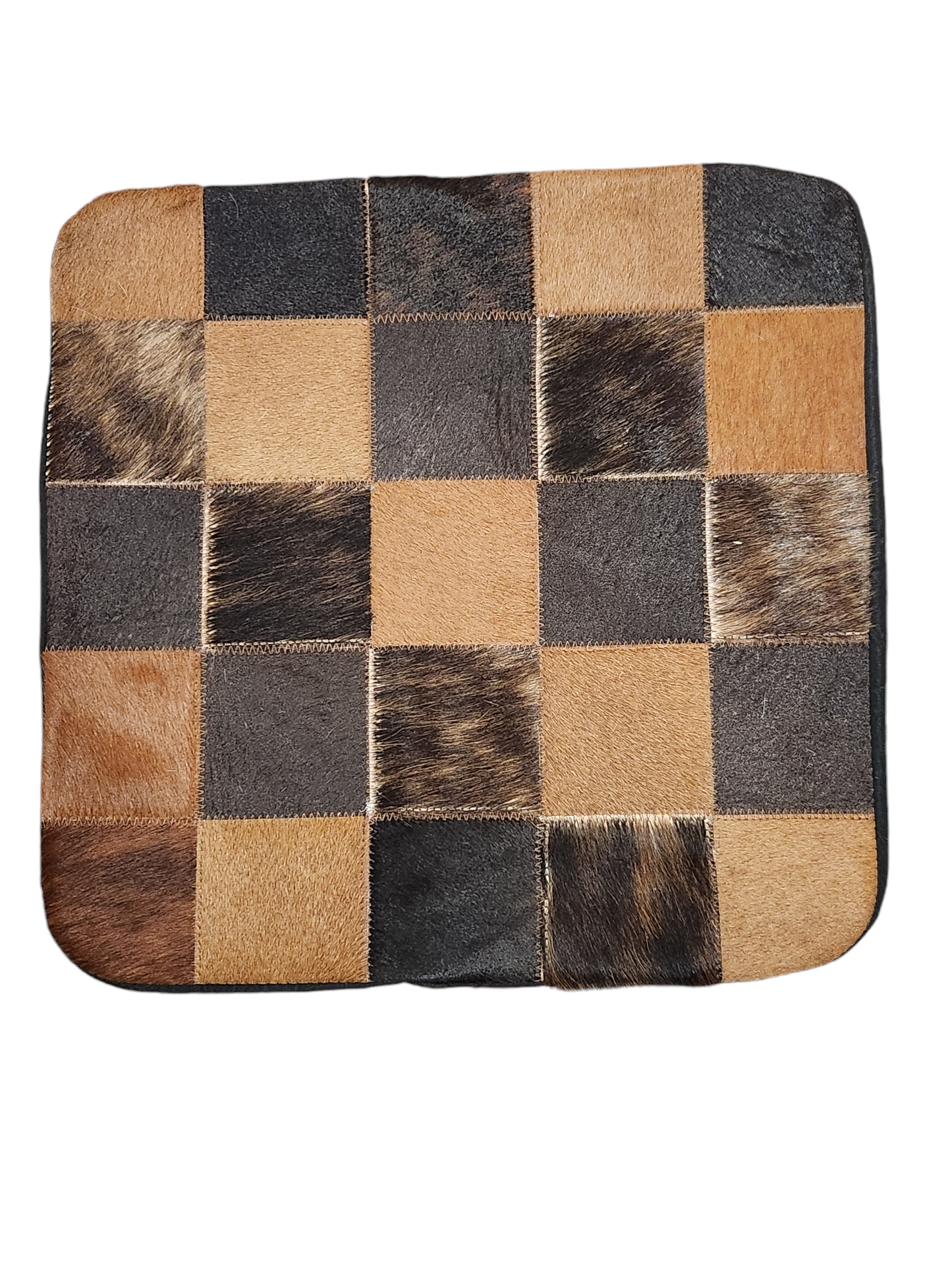 Cowhide pillow cover 15x15