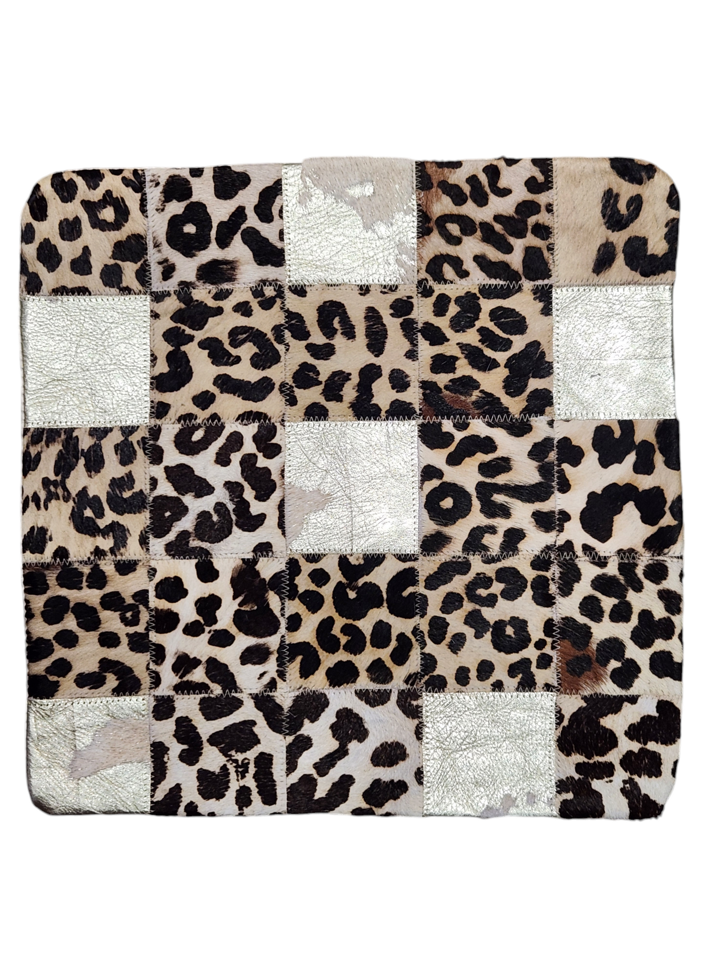 Cowhide pillow cover 15x15