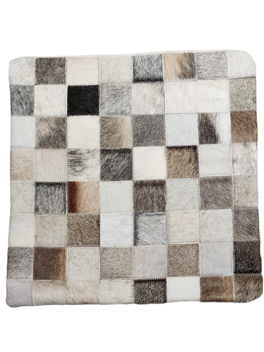 Cowhide pillow cover 15x15