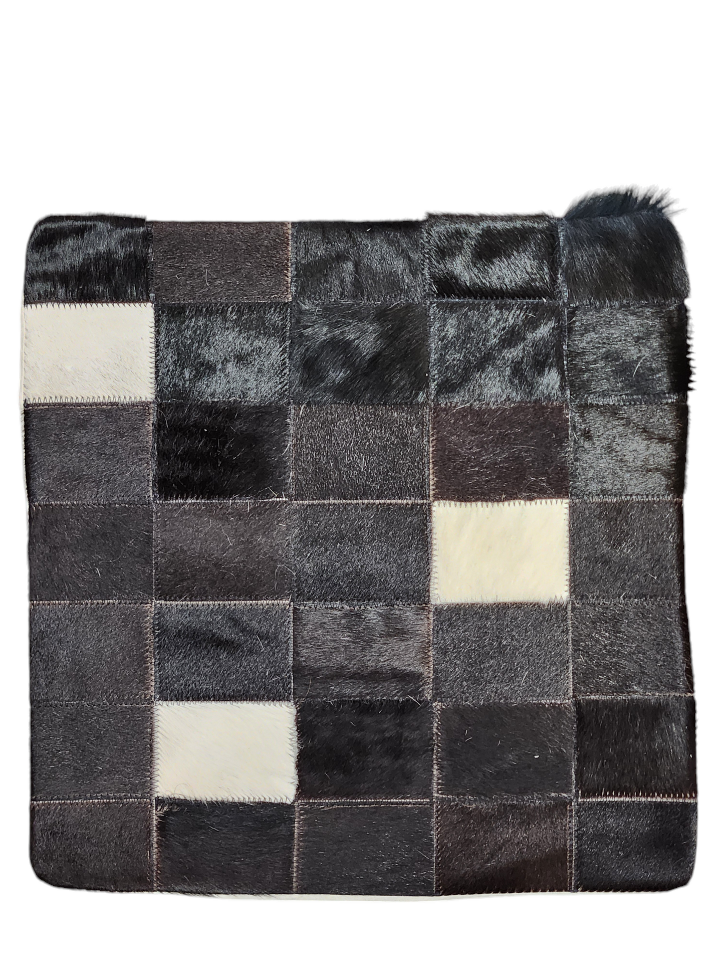 Cowhide pillow cover 15x15