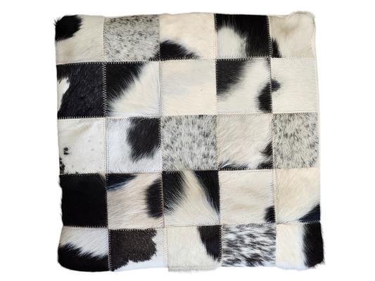 Cowhide pillow cover 15x15