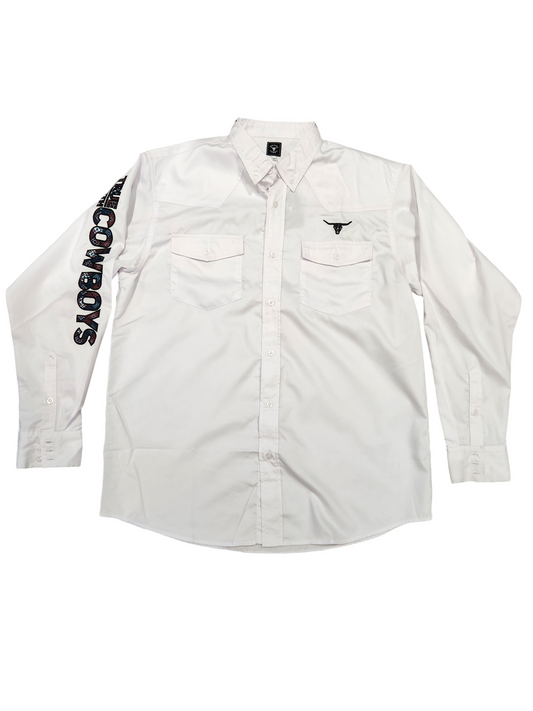 Shack Story Button Down Shirt | White |