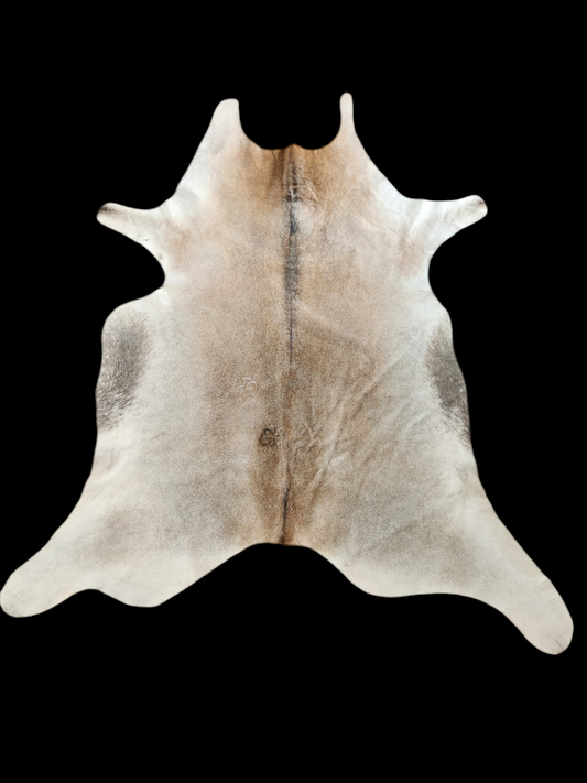 Cowhide rug 7'3"x 5'10""  (R#6)