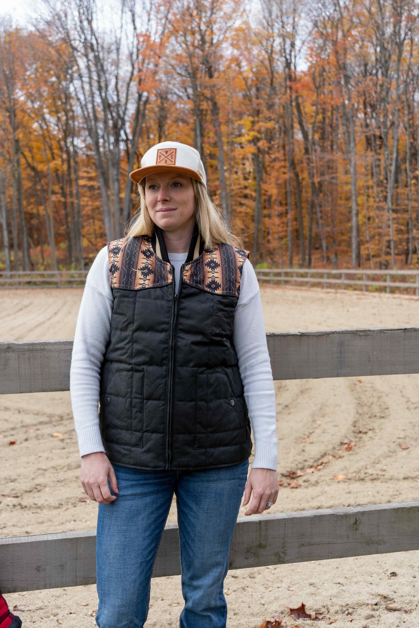 Heavy-Duty Puffer Vest for Women | Black