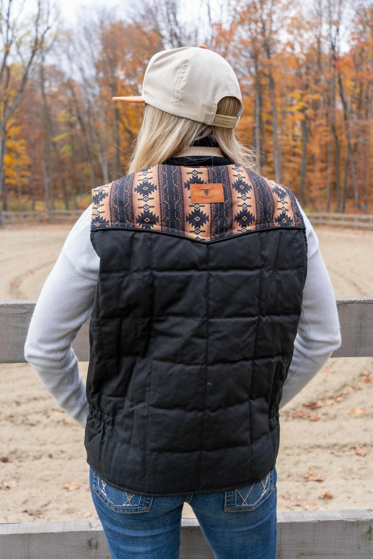 Heavy-Duty Puffer Vest for Women | Black