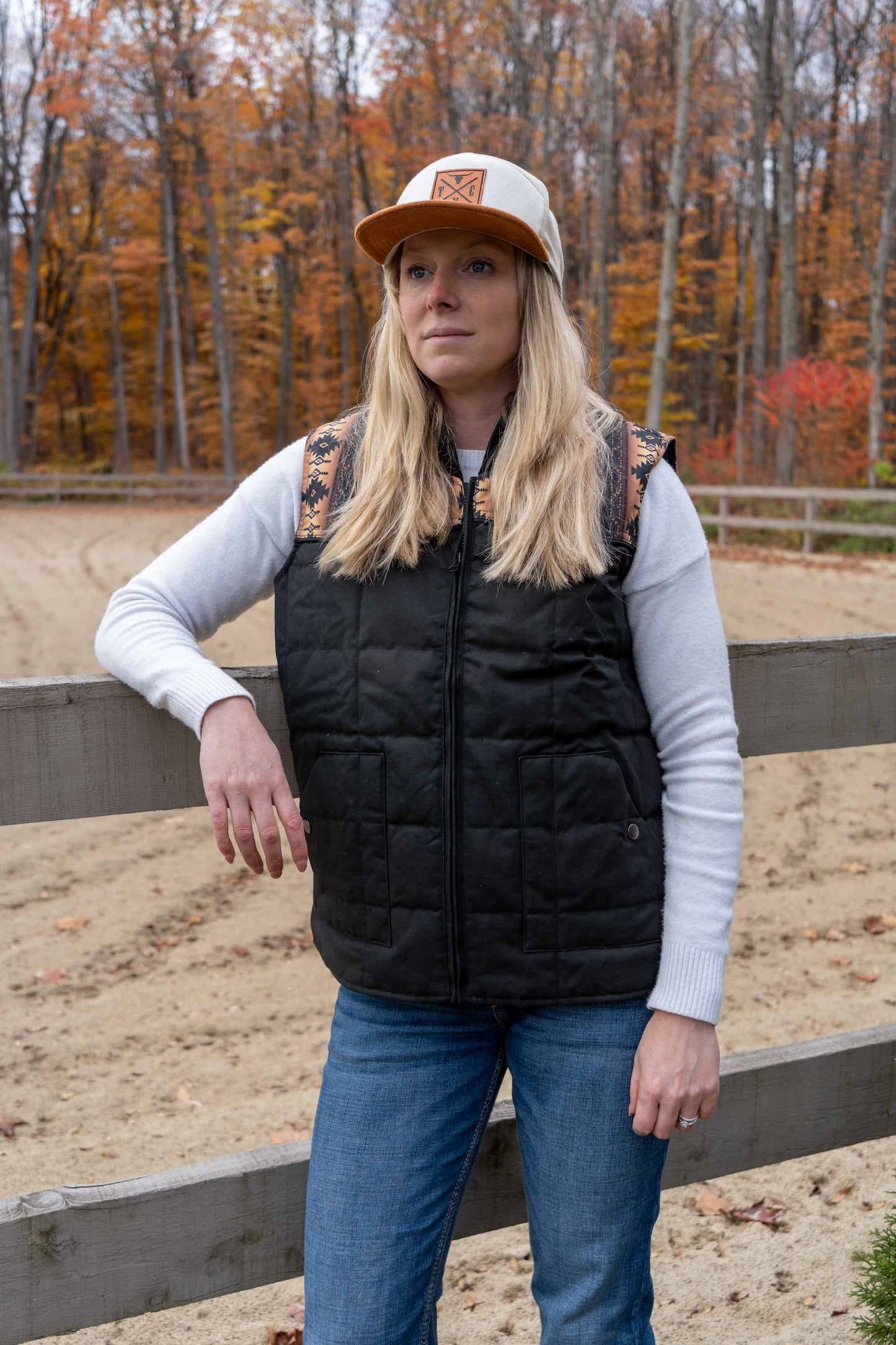 Heavy-Duty Puffer Vest for Women | Black