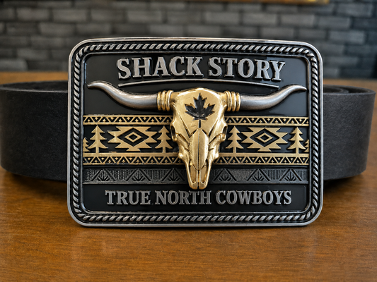 Belt Buckle | Black & Gold | Midnight Cowboy
