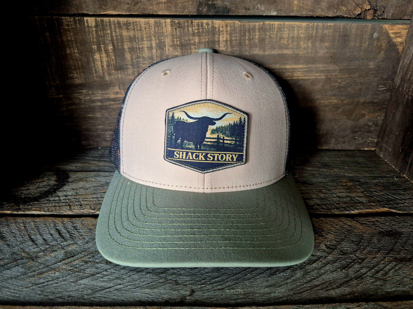 Cap | Longhorn Patch | Camo Mesh