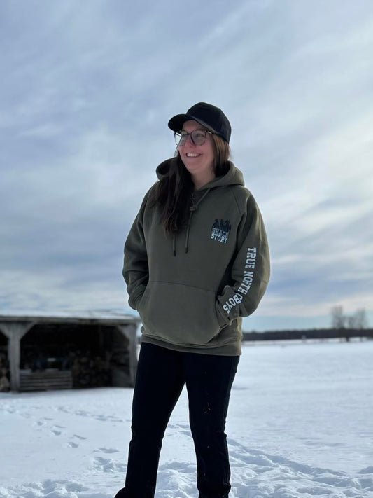 3 Horses | Hoodie Vert | Unisexe