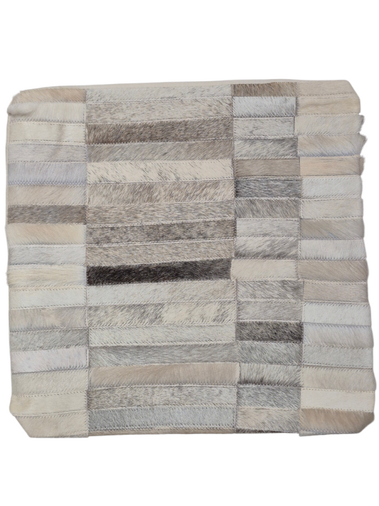 Housse de coussin en peau de vache 15x15