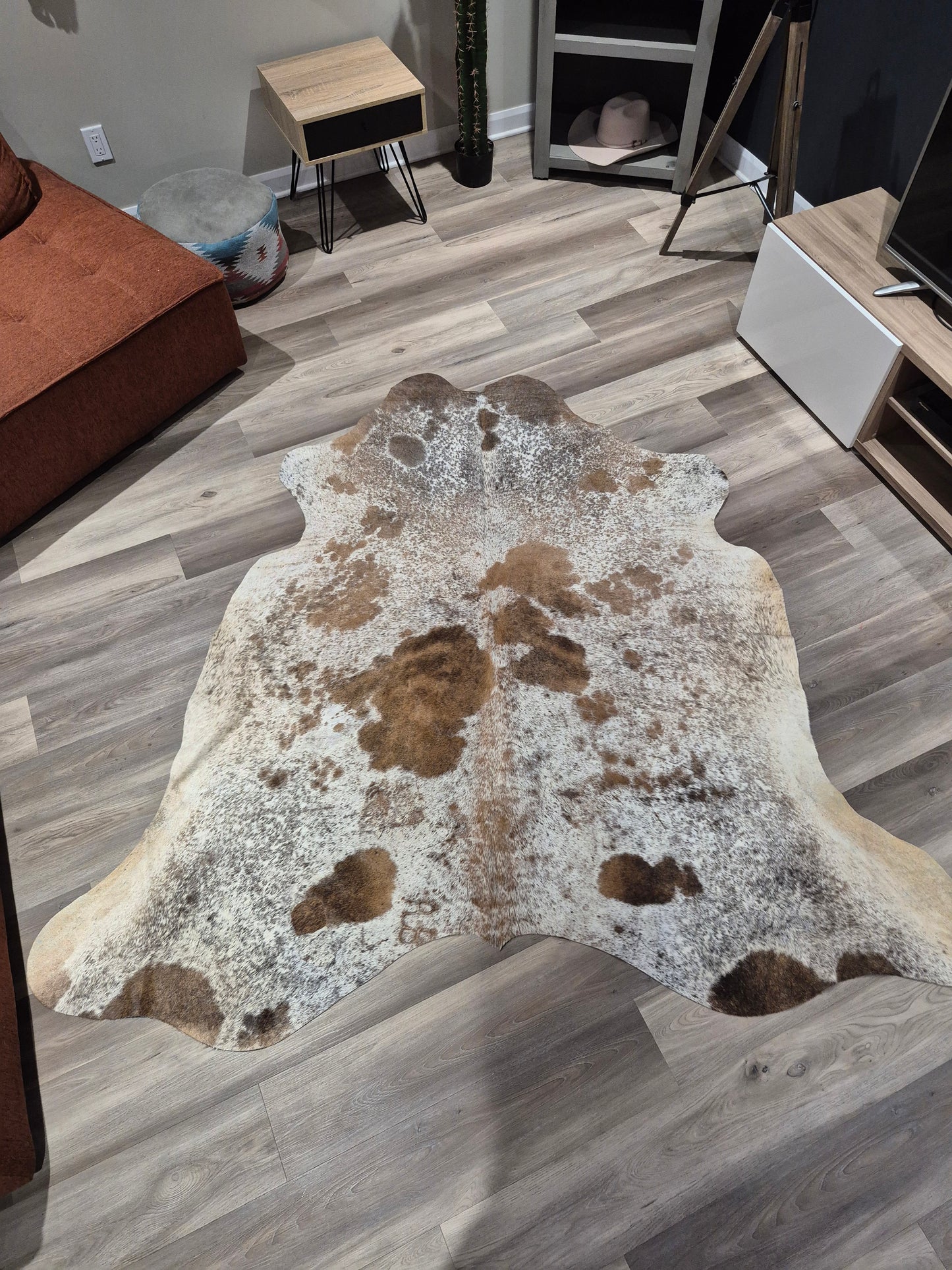 Tapis en peau de vache 6'10" x 6'1" (R#45)