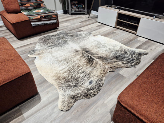 Cowhide rug 6'5 x 5'11'' (R#110)