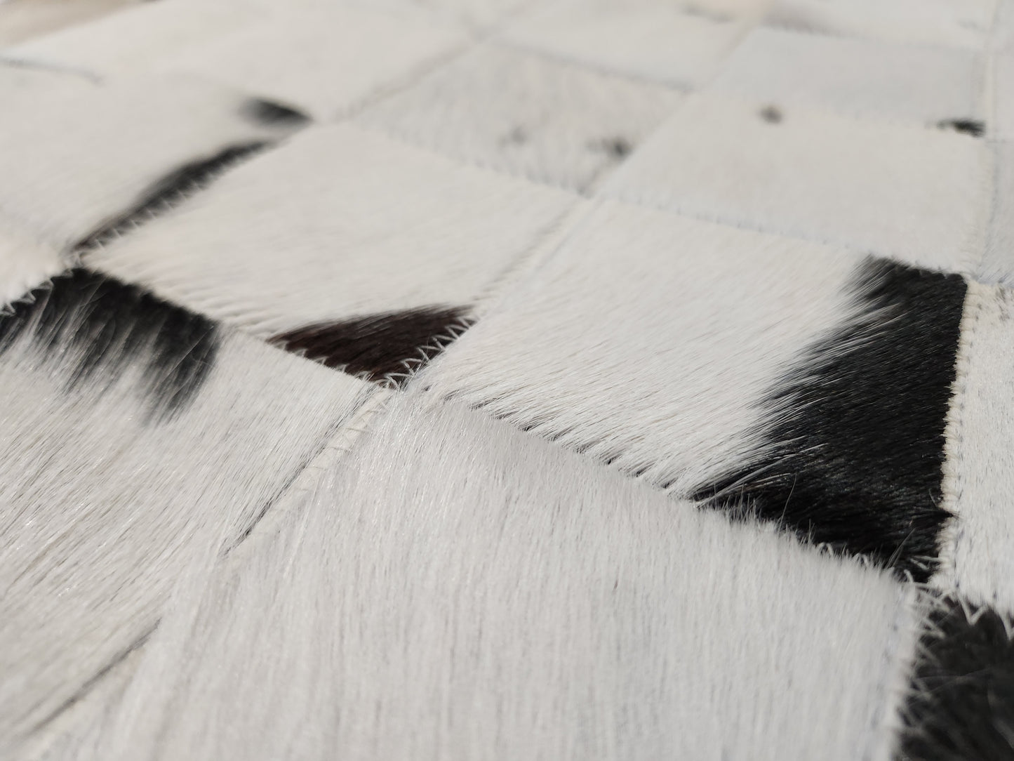 Cowhide rug  5' x 6'6" (P#6)