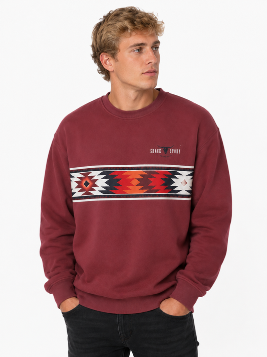 The Outrider | Burgundy Crewneck | Unisex