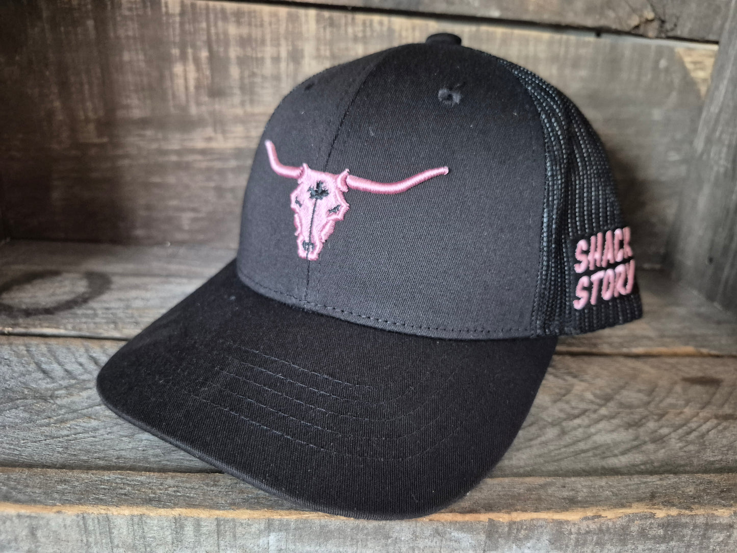 Cap | Shack Story Classic Ponytail | Black / Pink