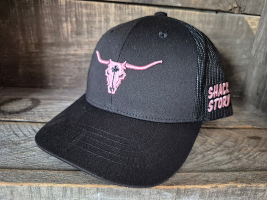 Cap | Shack Story Classic Ponytail | Black / Pink